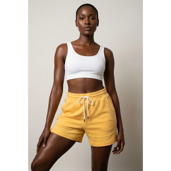 Fourlaps Pants - FOURLAPS Rush Short Women's Athleisure Mango Shorts Drawstring Pockets Size S